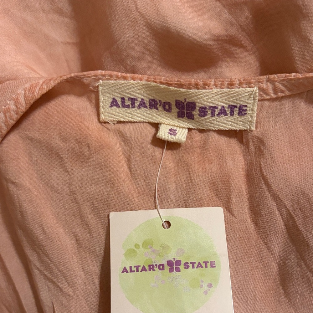 Altar'd State Peach High Low Dress - Picture 5 of 7